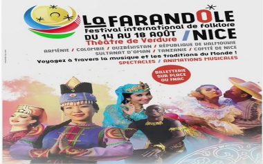 63 rd International Festival of Folklore of Nice "La Farandole"  August 14 -18 th 2019
